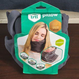 TRTL Lightweight Machine Washable Proven Neck Support Grey Unisex Travel Pillow
